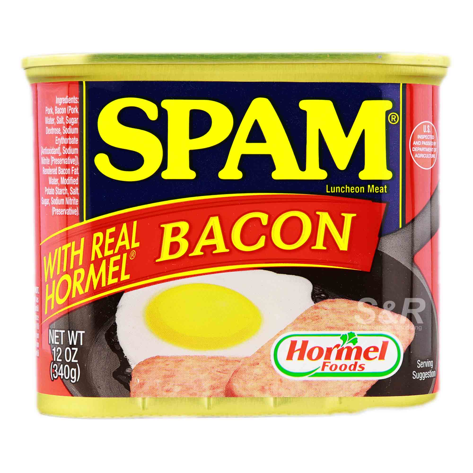 Spam with Real Hormel Bacon 340g Spam with Real Hormel Bacon 340g